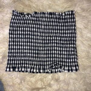 NEW w/out tags Never worn blue and white tube top